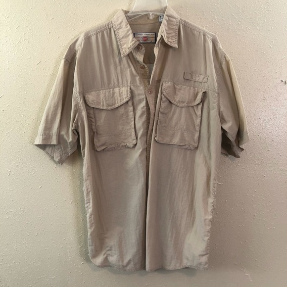 Penn Reels Authentic Fishing Gear Beige Shirt XL - Picture 7 of 12